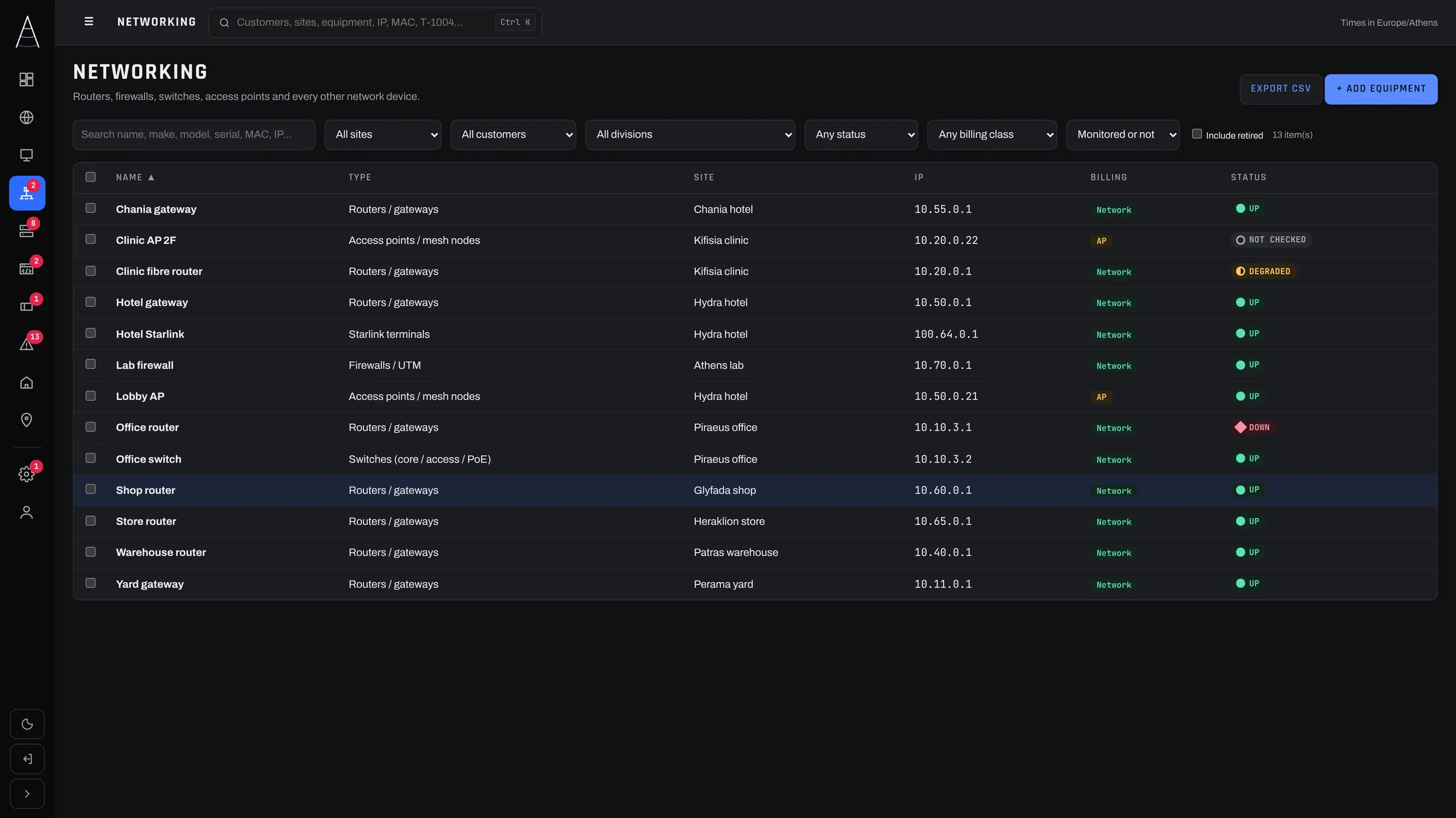 Azimuth: Every network device in one list