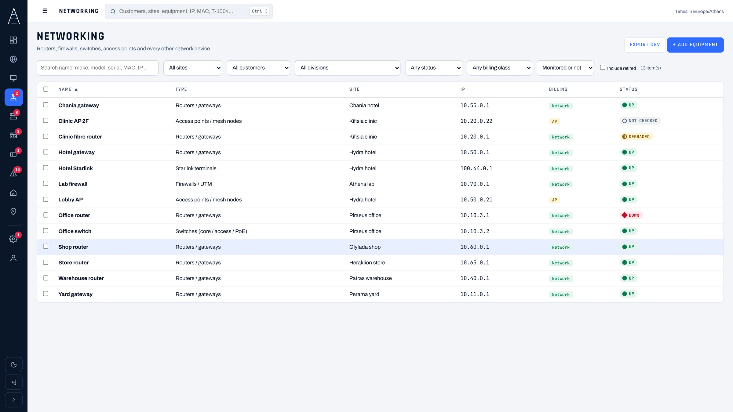 Azimuth: Every network device in one list
